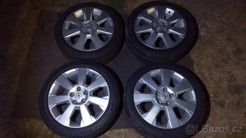 Alu kola 7J17 ET41 Opel 5x110 s pneu 225/45R17