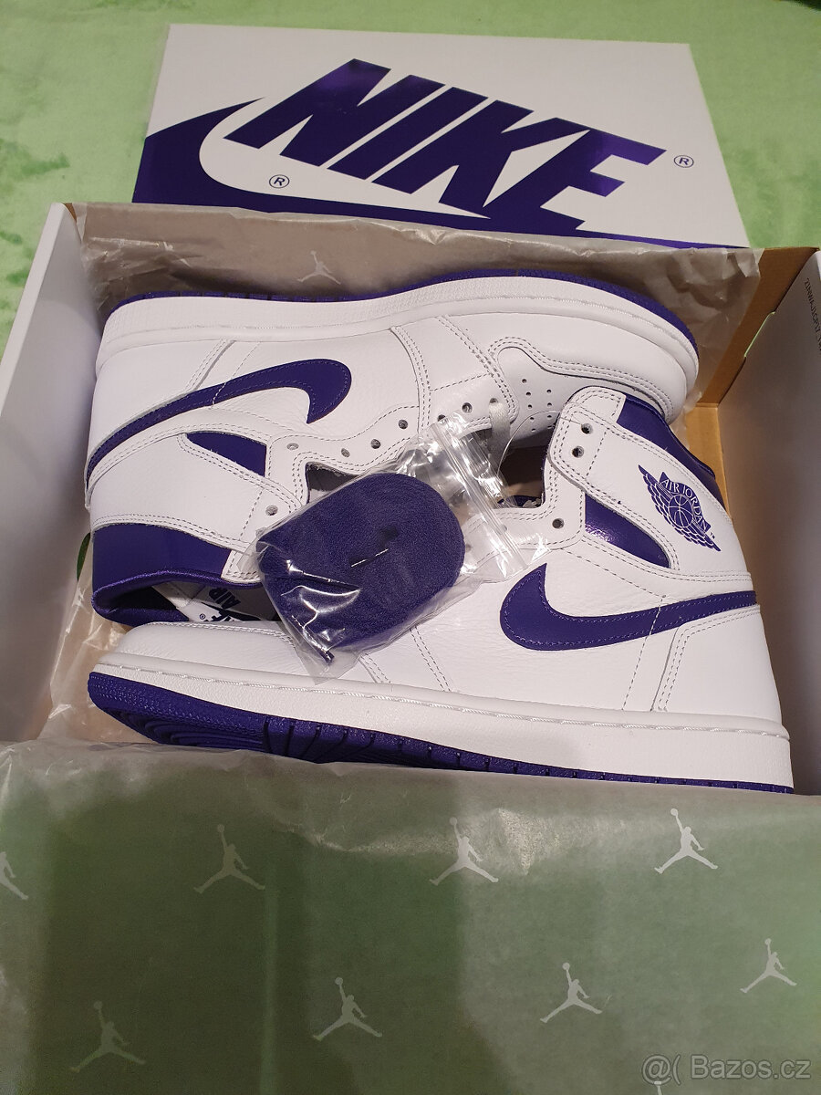 Jordan 1 Retro High - Court Purple (vel. 40/8,5)