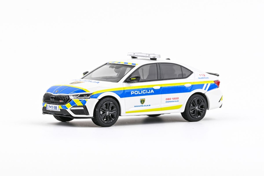 Škoda Octavia IV zahraniční policie 1:43 Abrex