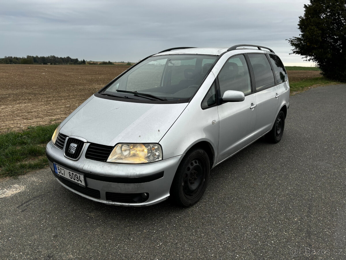 Seat Alhambra 1.9 TDI 96kW. 2005, Tažné, Nová STK