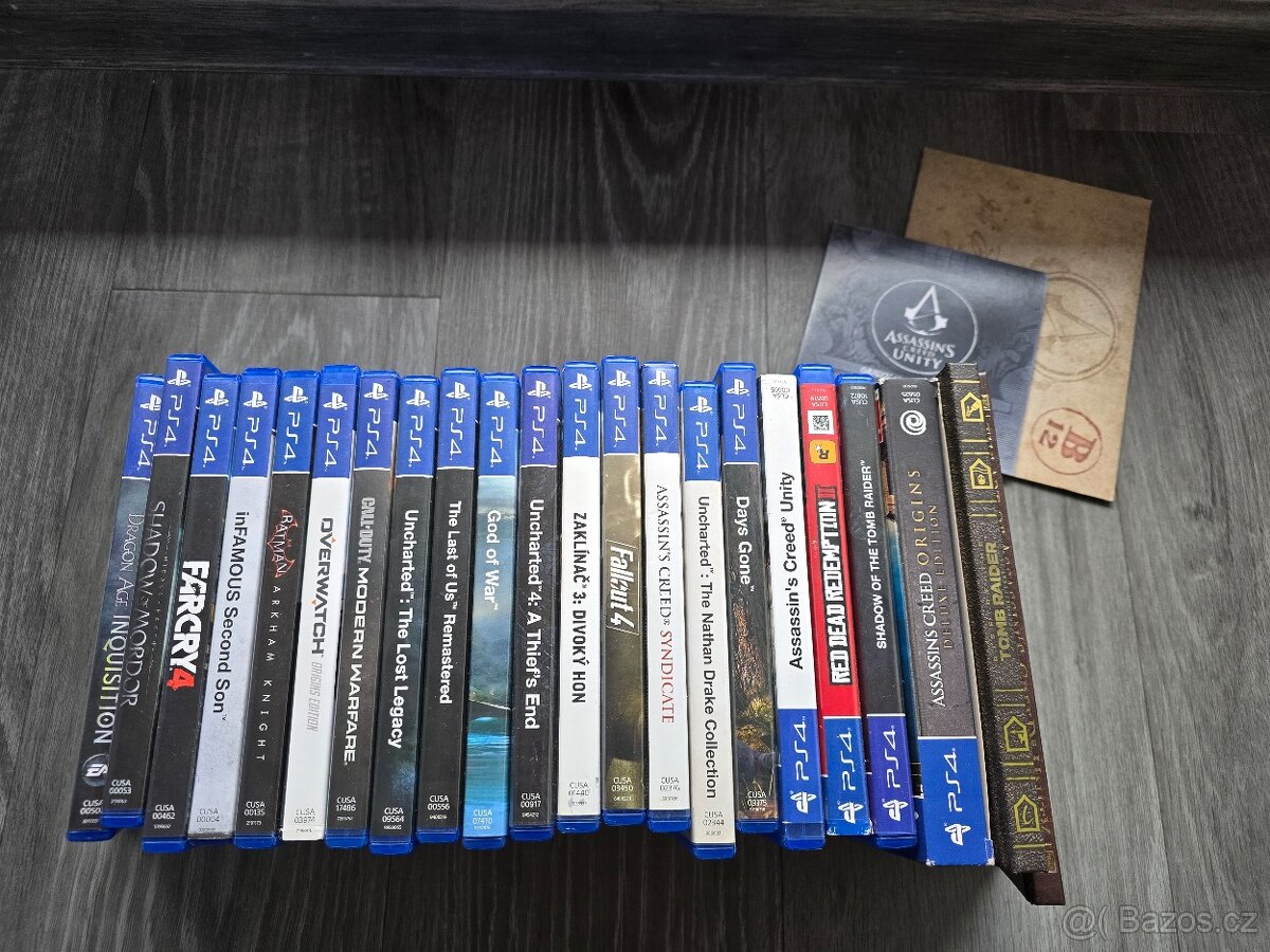 Sbírka PS4 her - prodávám pouze jako celek