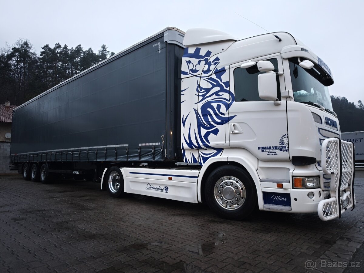 Prodám lowdeck soupravu Scania R410+Kogel