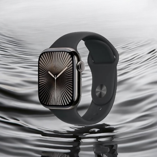 Apple watch 10 46  GPS + LTE (cellular)  břidlicový titan