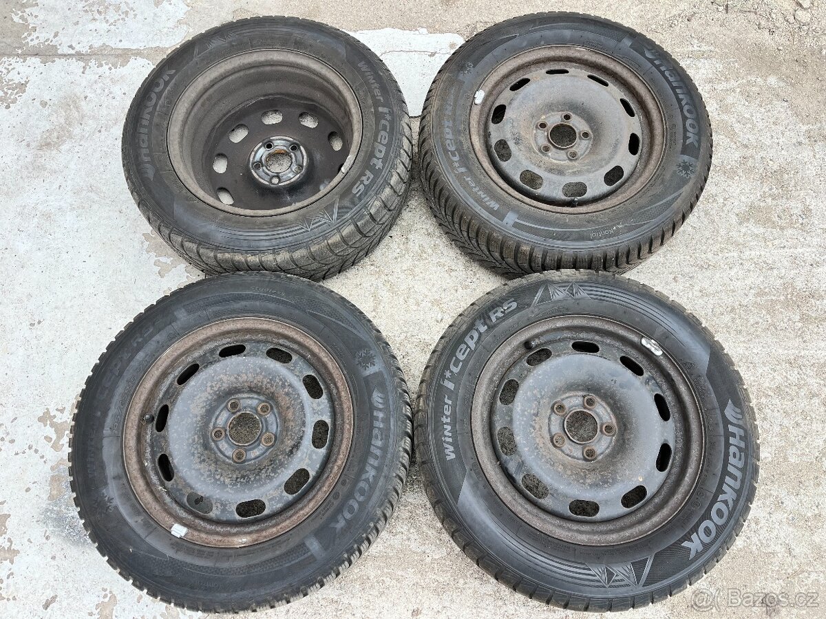 ZIMNÍ KOLA 5X100,6JX15,195/65R15,ŠKODA,AUDI,SEAT,VOLKSWAGEN