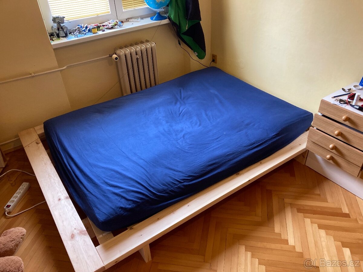 Postel na futon - čistě dřevo