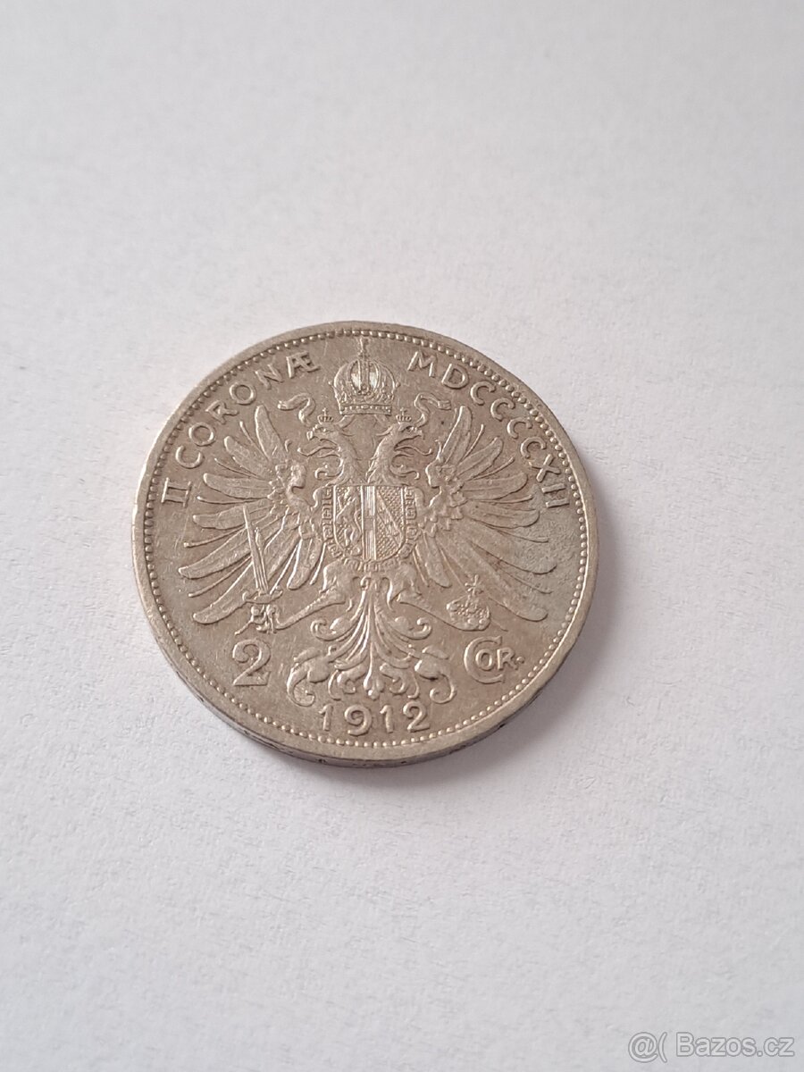 2 koruna 1912 bz FJI RU č.2