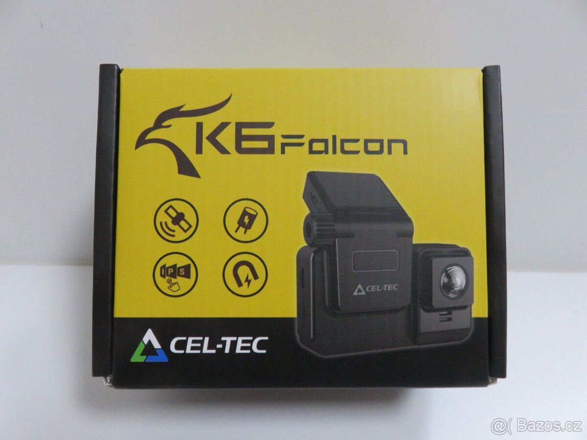 Přední FULL HD kamera do auta CEL-TEC K6 Falcon GPS Magnetic