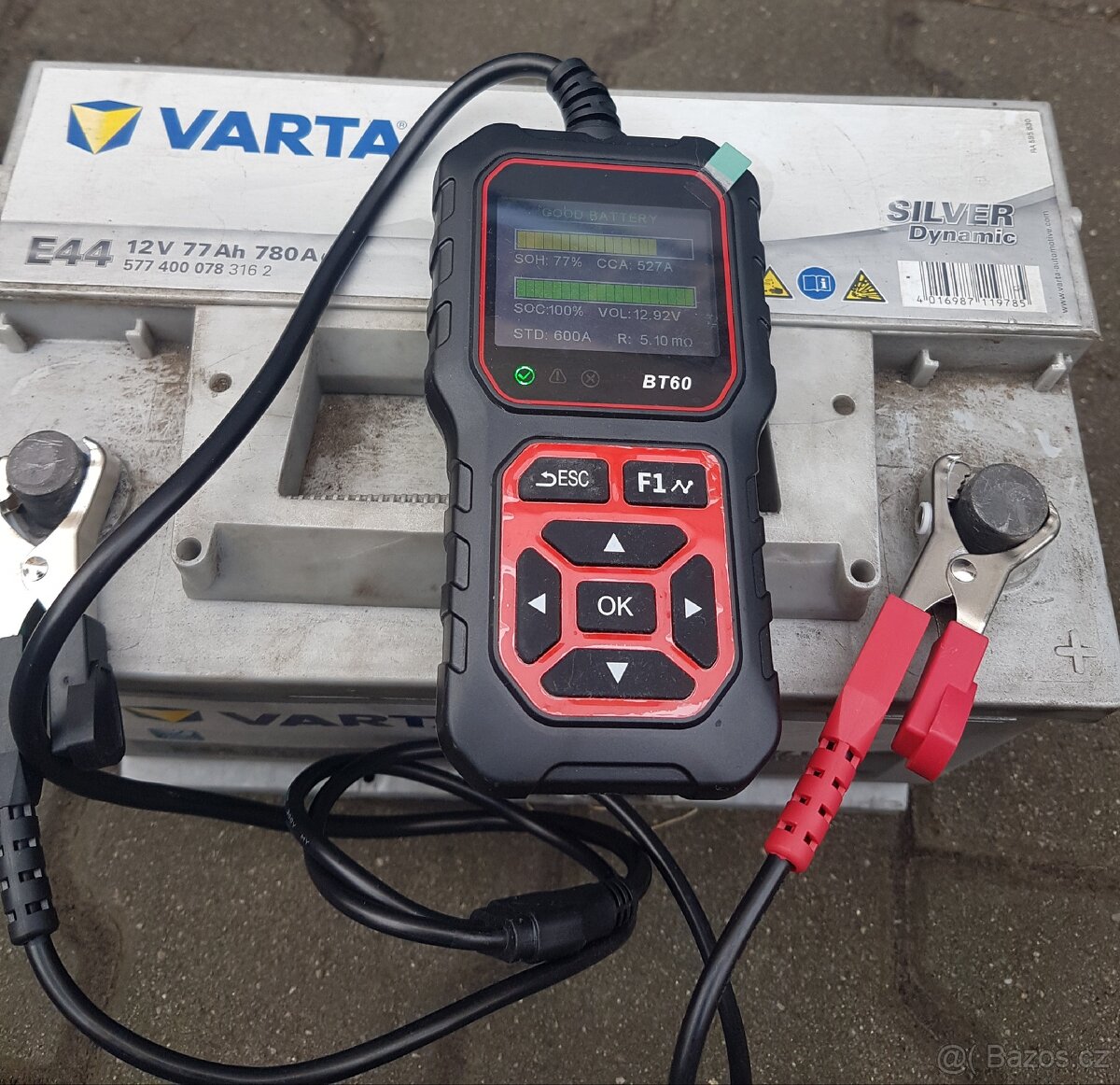 Autobaterie Varta E44 12V 77Ah 780A použita