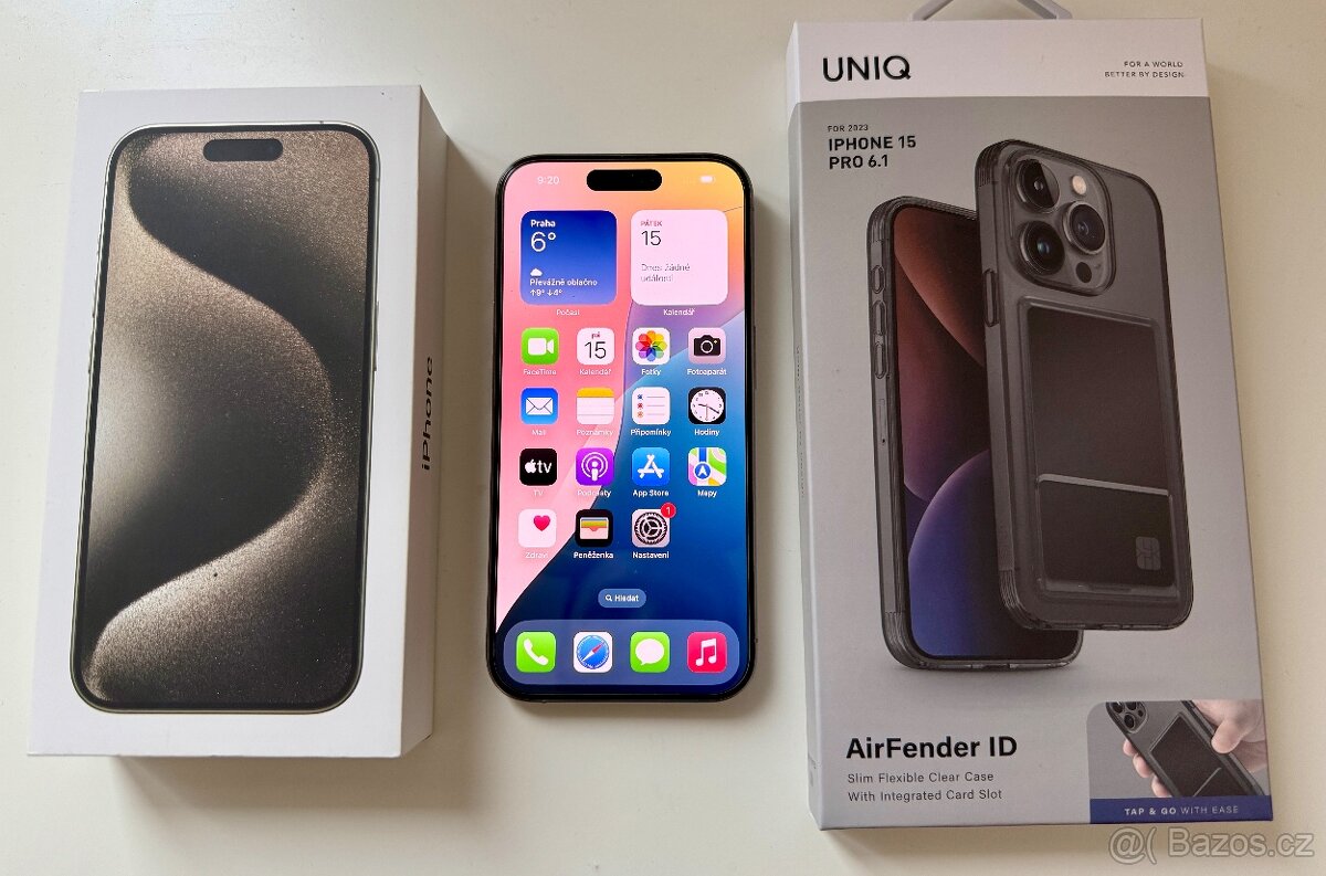 Apple iPhone 15 Pro, 256gb, stav NOVÝ, záruka