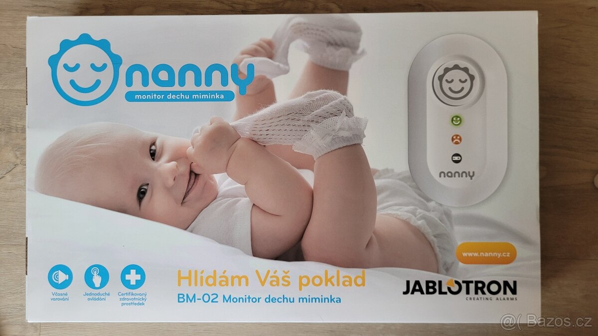 BM-02 Monitor dechu miminka Nanny Jablotron