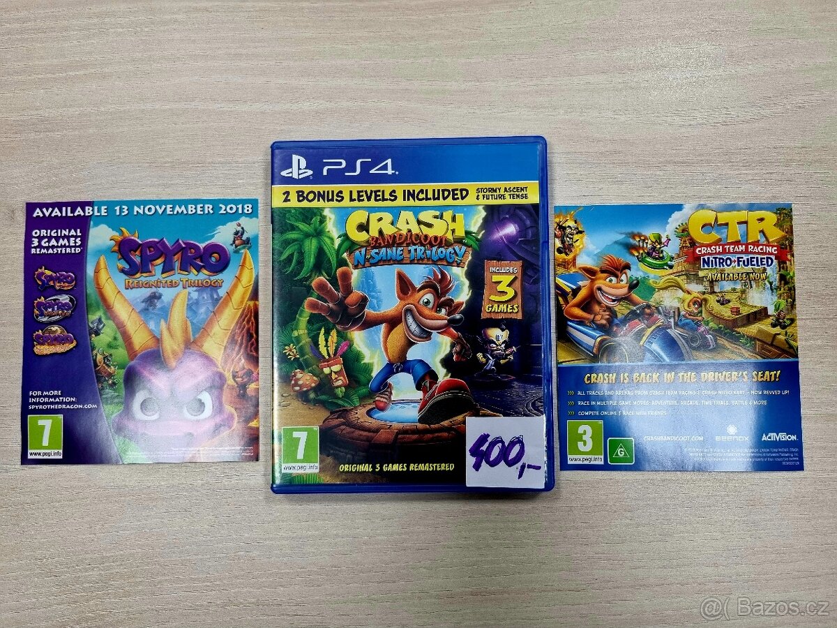 Ps4 crash bandicoot trilogy jako nové cd