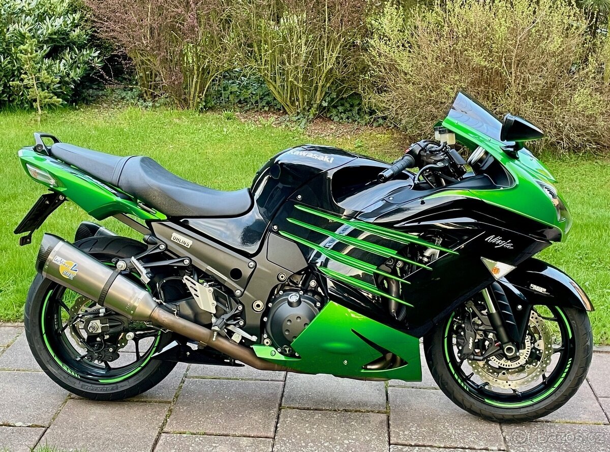 Kawasaki ZZR 1400 původ ČR, serviska, 27tis km