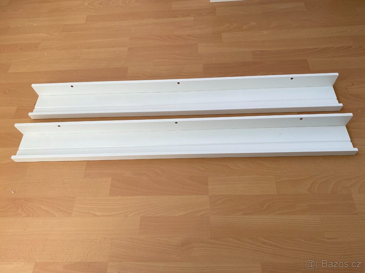 Věšák na obrazy IKEA MOSSLANDA, bílý, 115cm