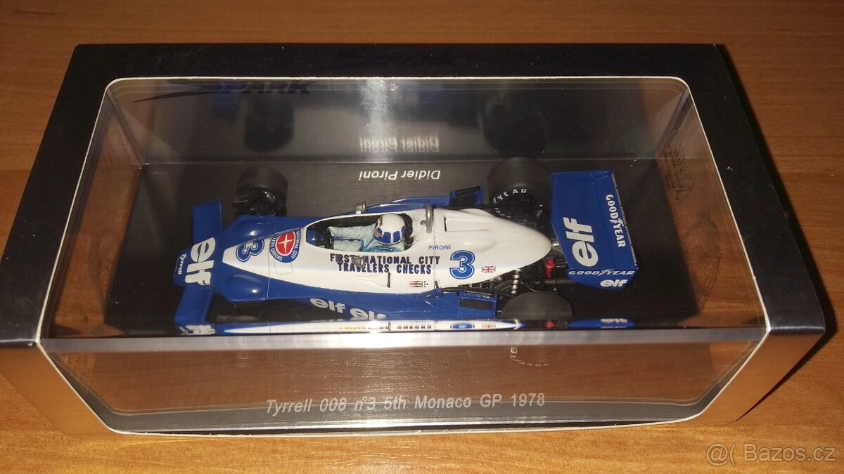 F1 Tyrrell 008 #3 Didier Pironi 1978 Spark S1731 1:43