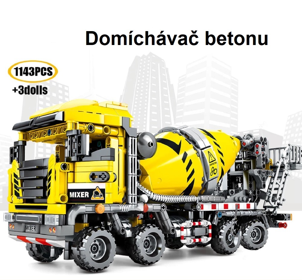 Stavebnice Domíchávač betonu, kompatibilní s LEGO