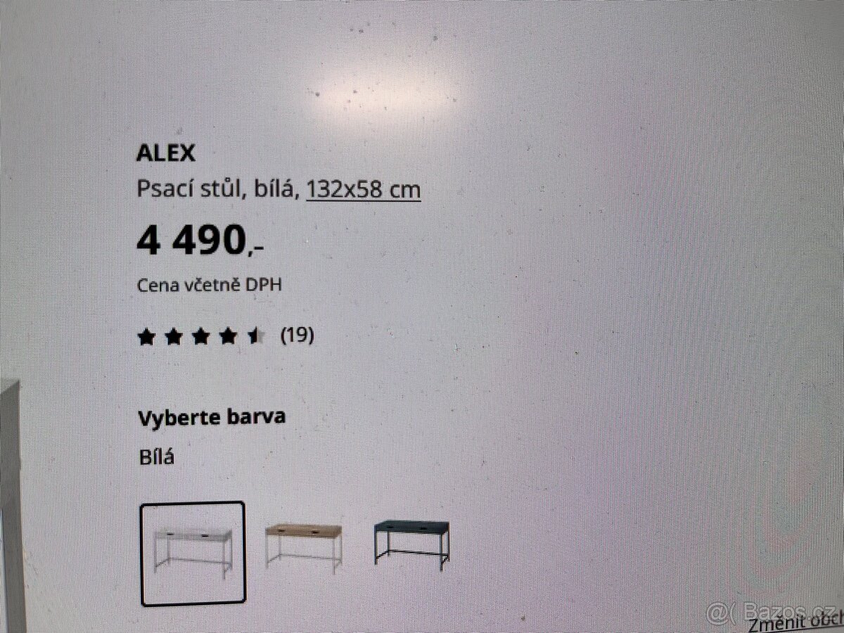 konstrukce ke stolu Alex Ikea (132x58cm)