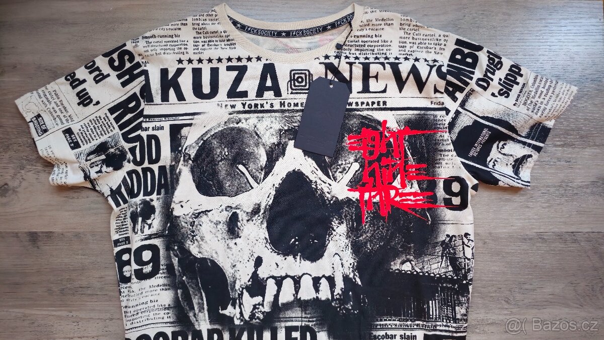 Pánské triko Yakuza Newflash whitecap gray