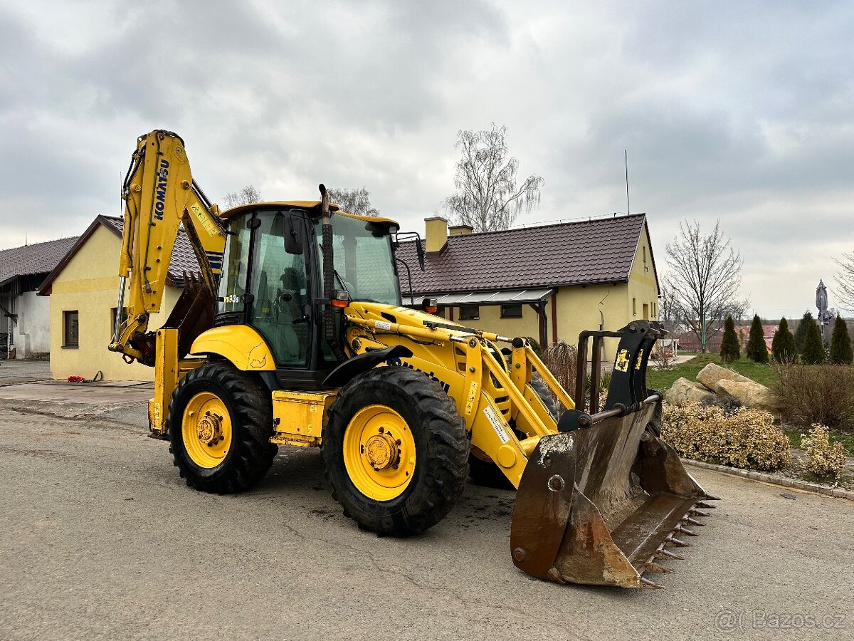 Traktorbagr Komatsu WB93s 2011 klapačka teleskop