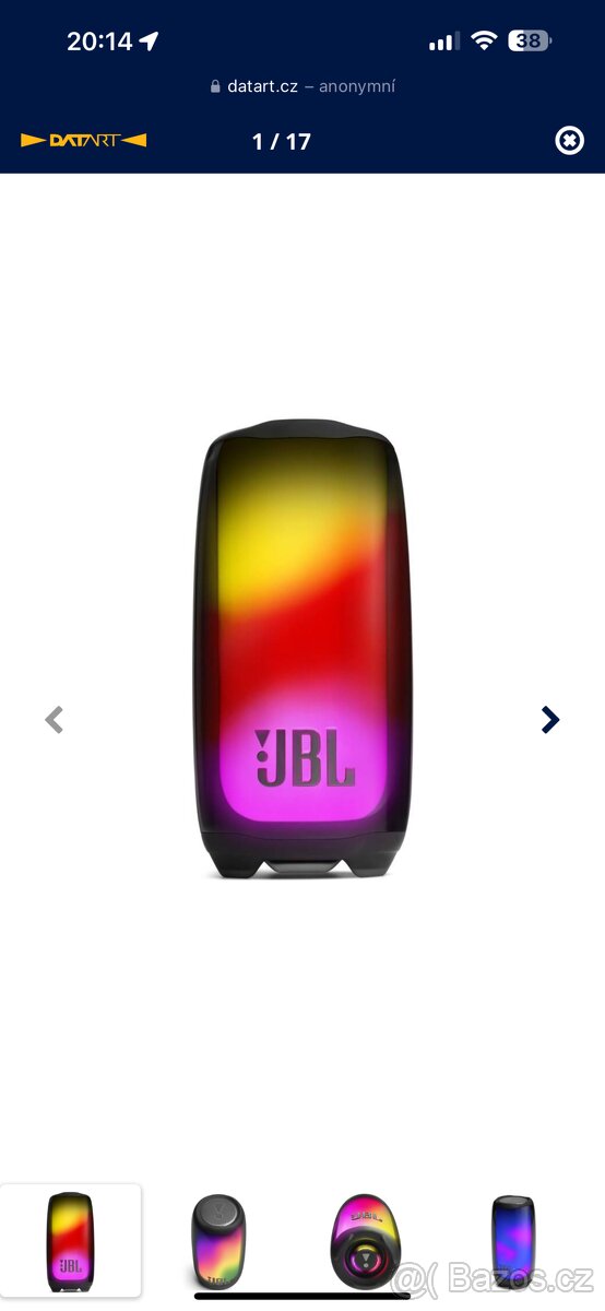 Přenosný reproduktor JBL Pulse 5 černý