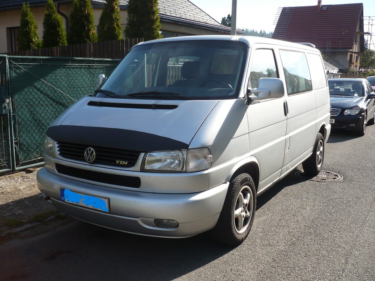 VW Transporter T4, 2.5 TDi, 75kW, 5ti místné,zachovalý