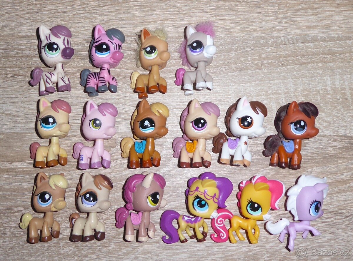 LPS, Littlest pet shop zvířátka - koníci, zebry