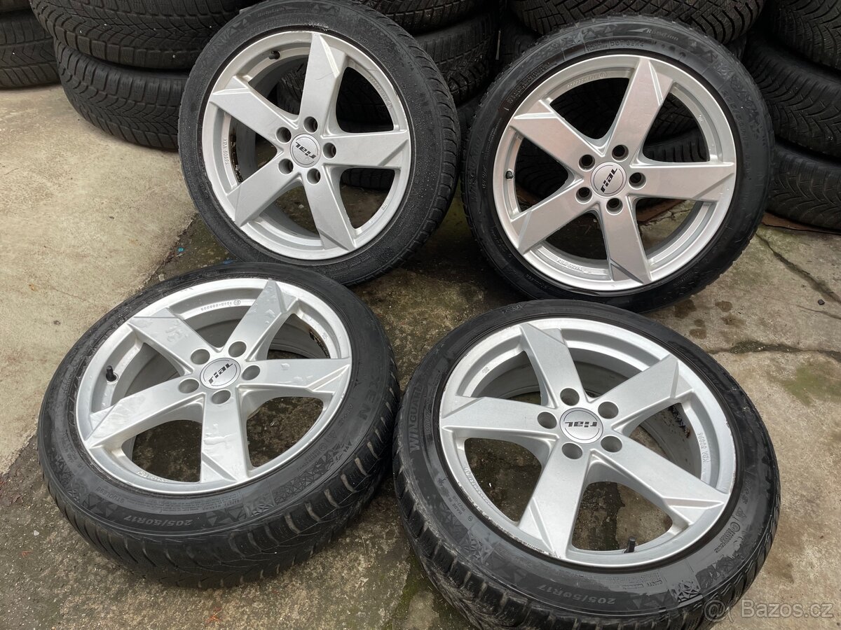 Alu kola 5x112 včetně zimních pneu 205/50 R17