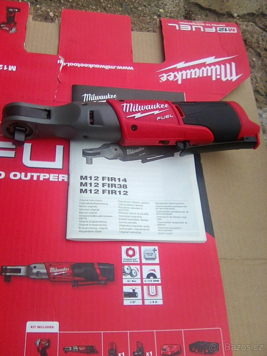 Milwaukee M12FIR-0 M12 aku račna 1/2" 81Nm