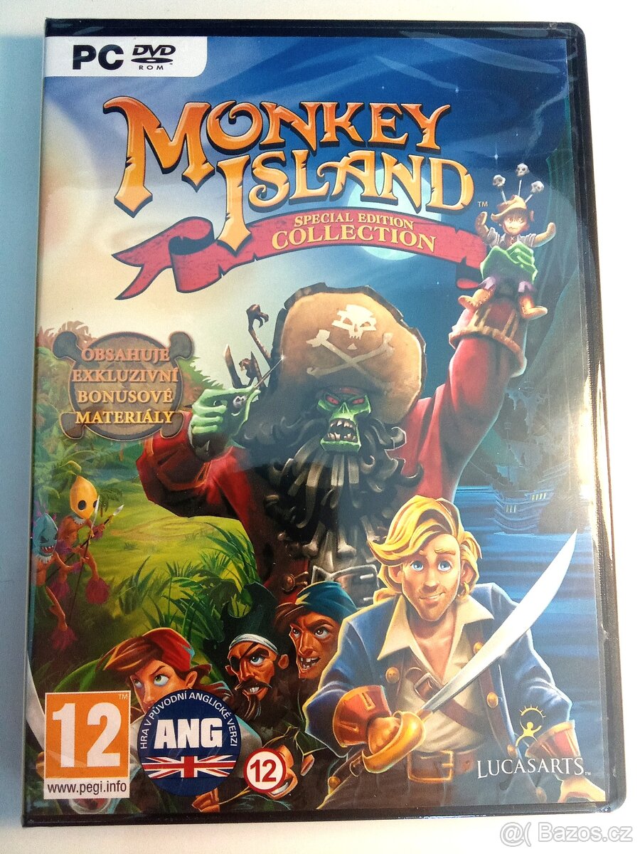 Monkey Island Collection 1+2, nová ve folii, ENG/CZ, PC-DVD