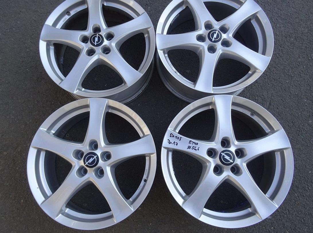 Alu disky na Opel 17", 5x105, šíře 7J, ET 40