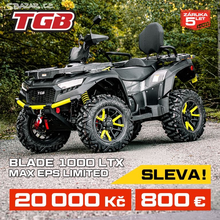 NOVÉ TGB BLADE 1000 LTX MAX EPS 4x4 LIMITED (T3b) + BONUS