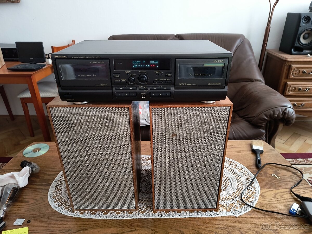 Tapedeck Technics RS-TR474 + reprobedny Tesla .