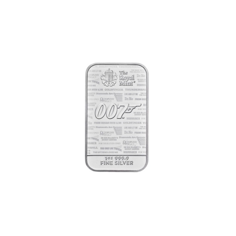 Stříbrný slitek James Bond - No time to die 1 oz