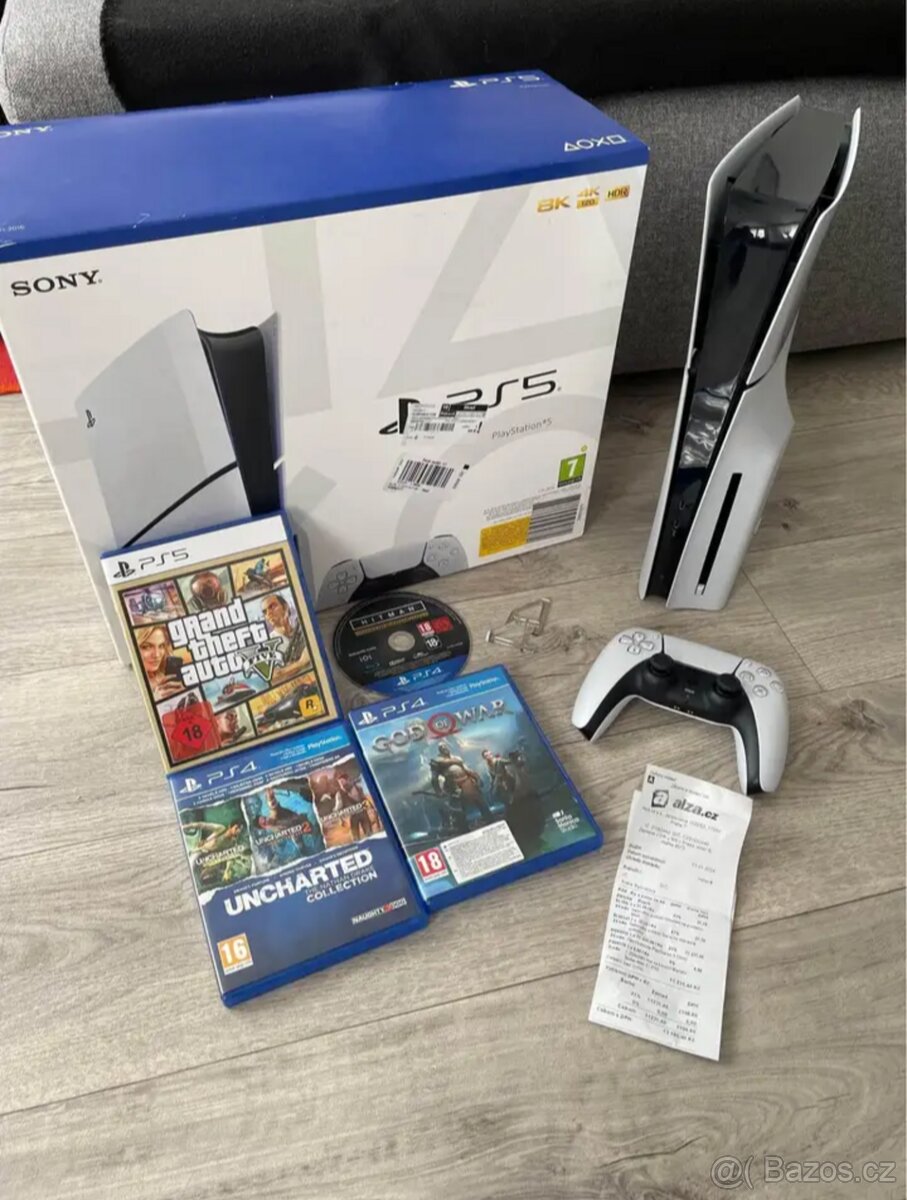 PlayStation 5 Slim - 3Hry (Záruka) Top stav