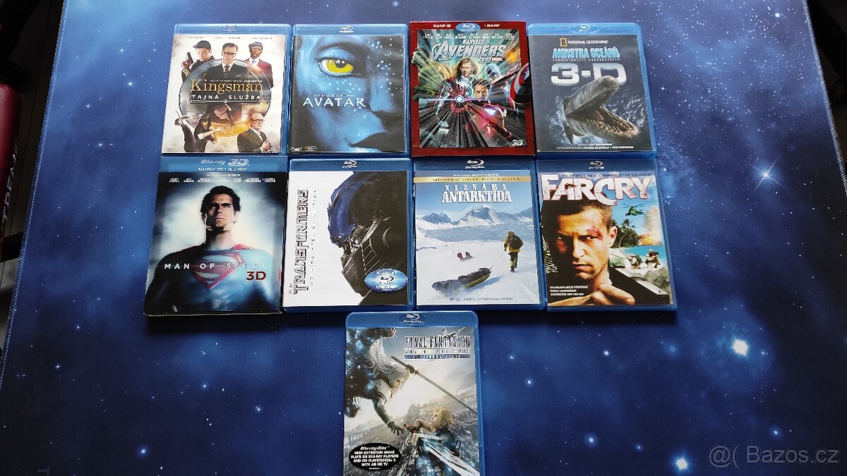 9 blu-ray filmů