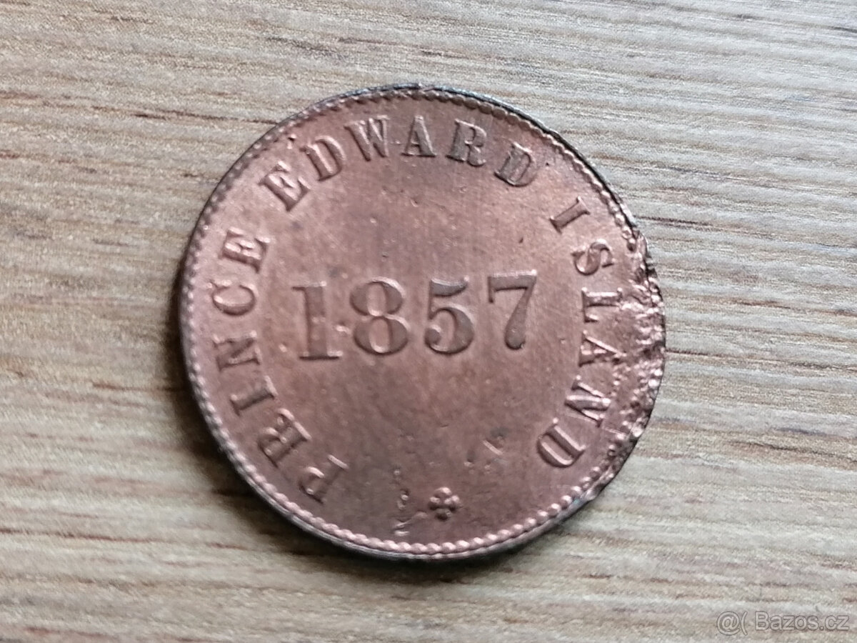 1/2 Penny token 1857 kolonie Prince Edward Island Kanada