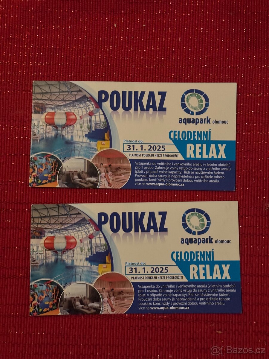 Celodenní vstup Aquapark Olomouc - včetně relax