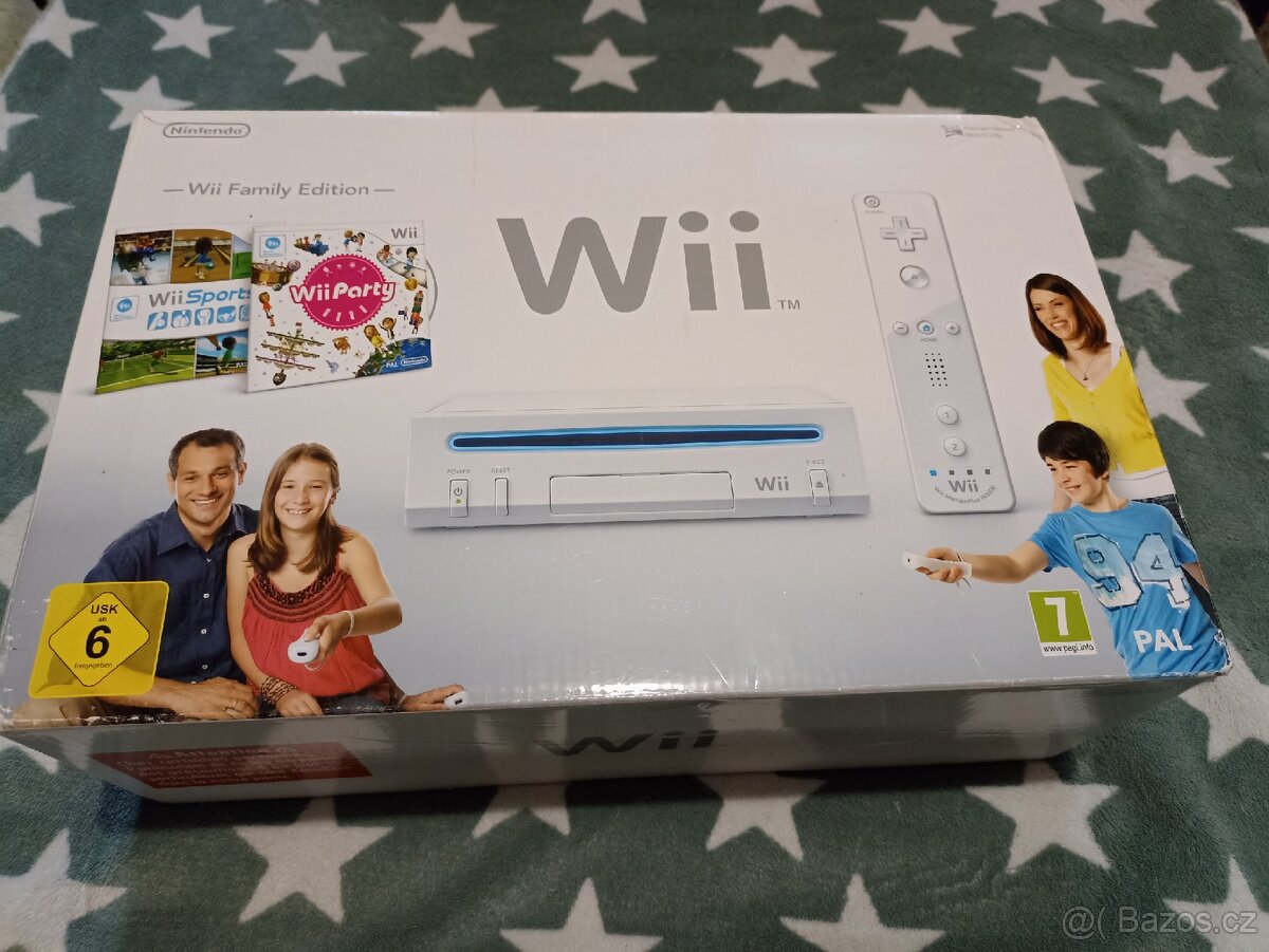 Nintendo Wii v krabici  ( čtěte popis )