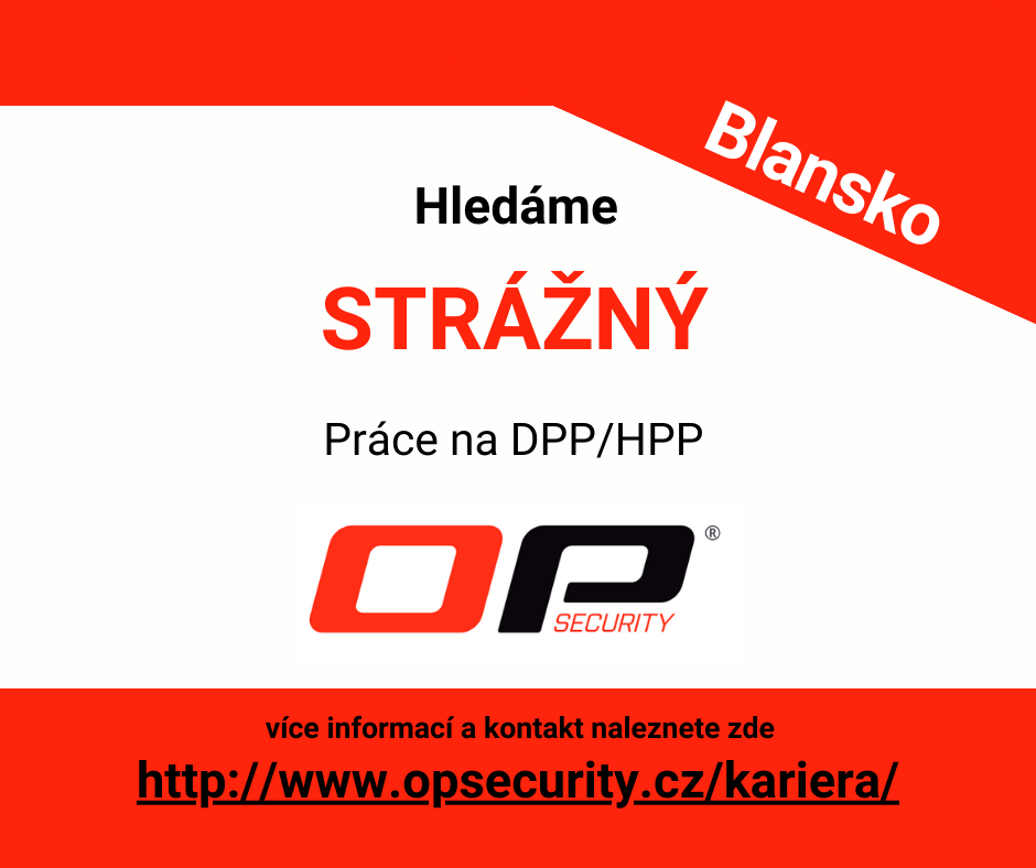 Strážný/á v Blansku