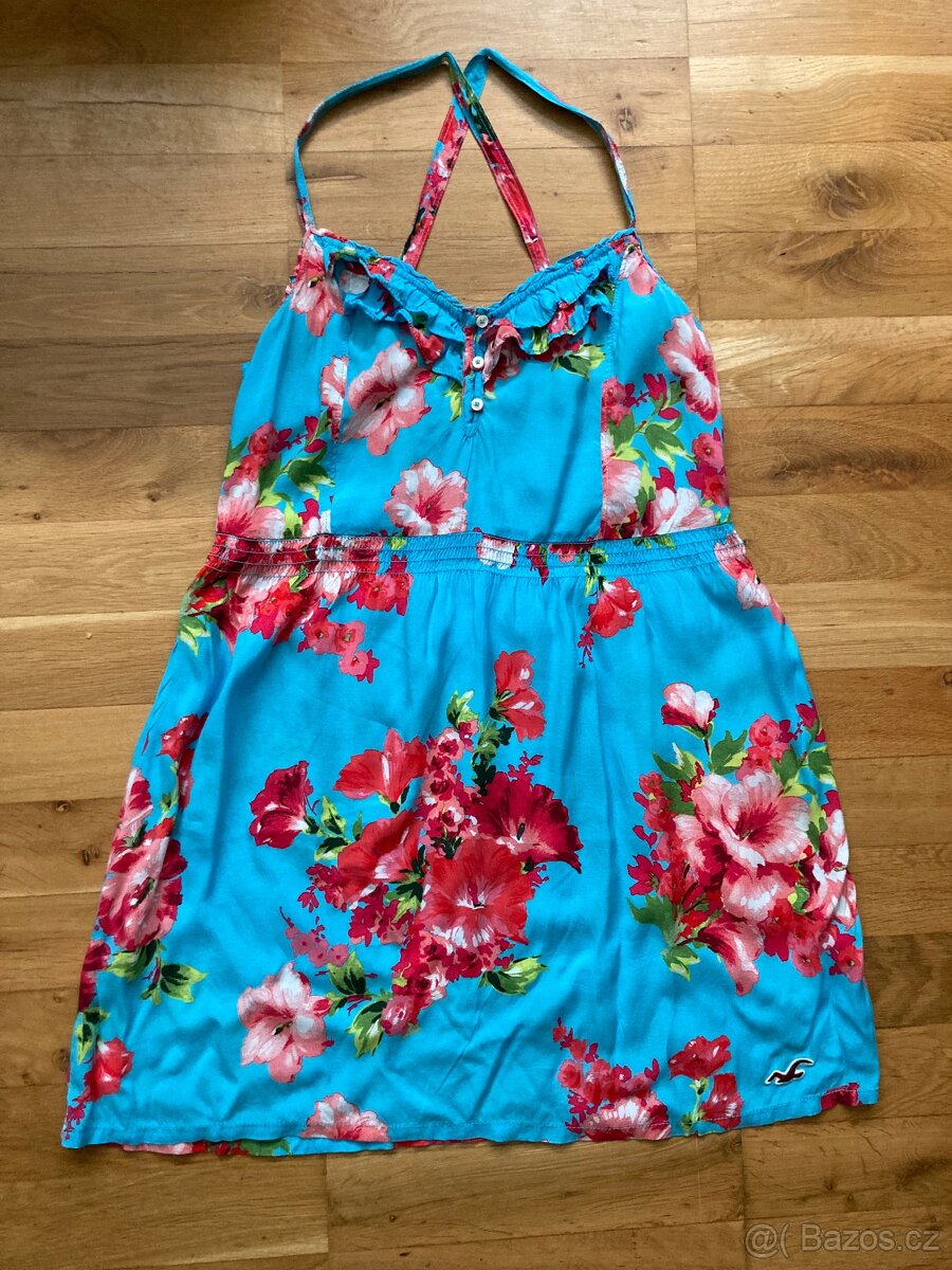 Hollister blue floral summer dress