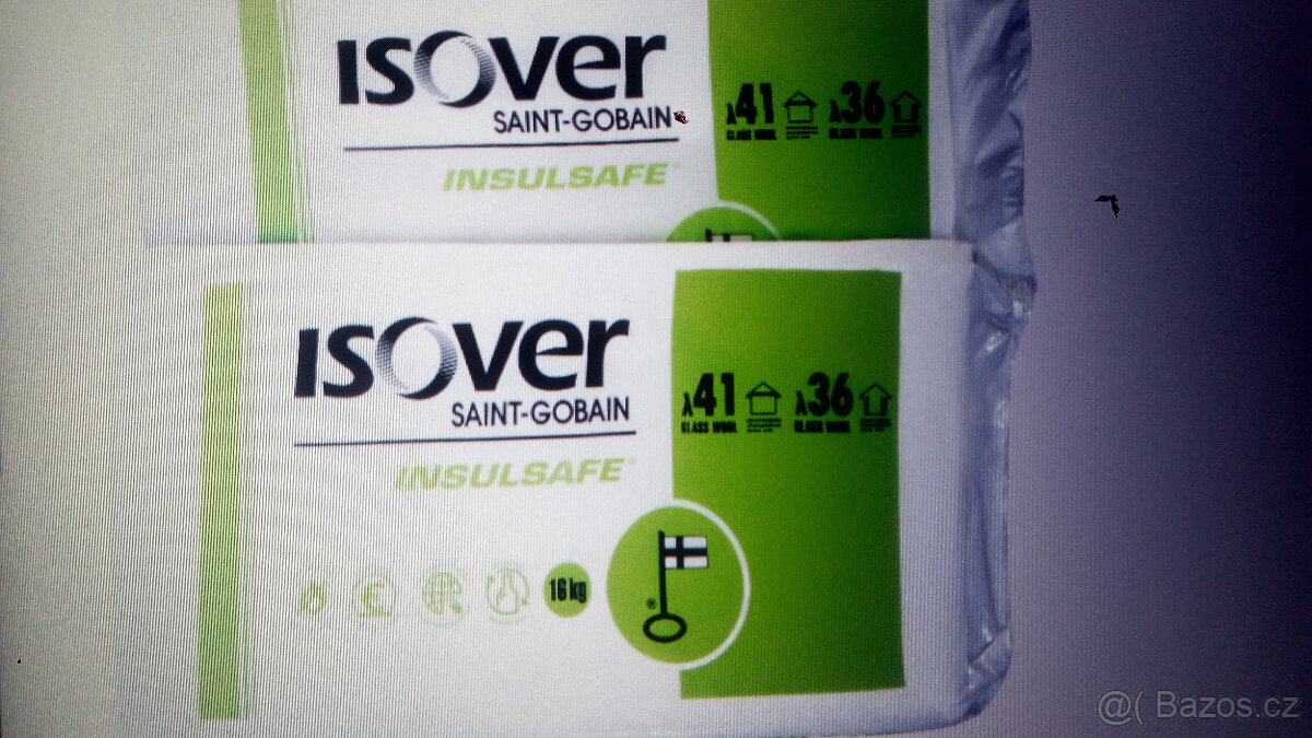 Prodám 14x balení Isover InsulSafe 16 kg - foukaná izolace