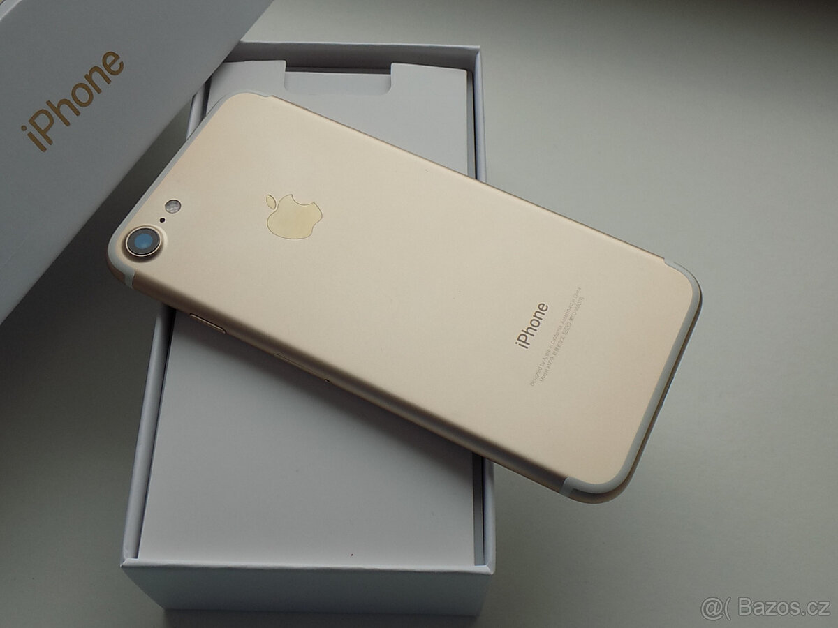 APPLE iPhone 7 128GB Gold - ZÁRUKA 12 MĚSÍCŮ - 100% BATERIE