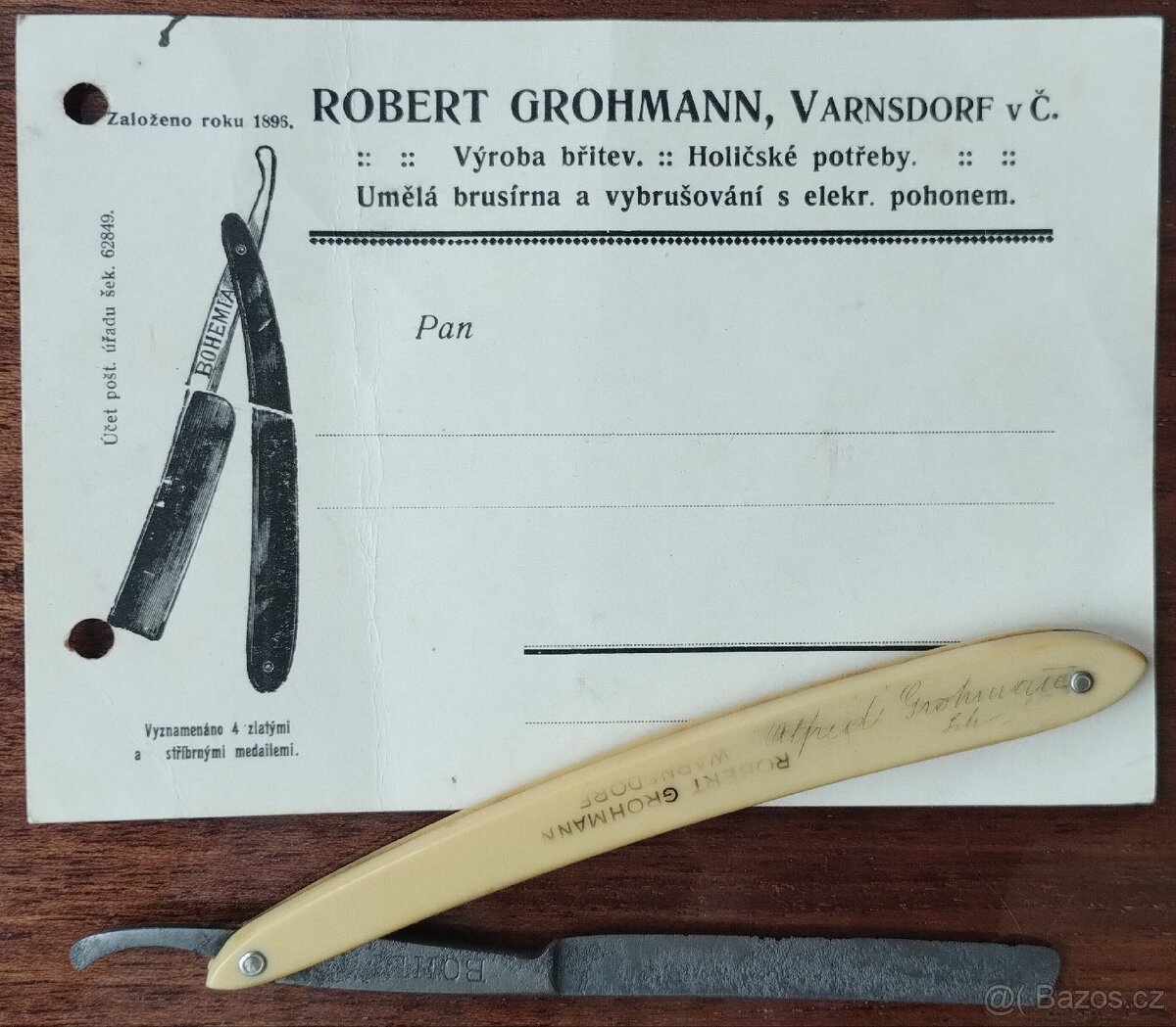 Firma Grohmann Varnsdorf 1929