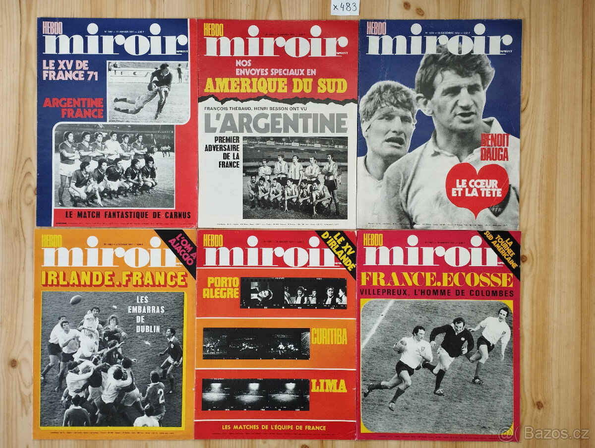 časopisy Miroir sprint 1965-71 FRANCIE