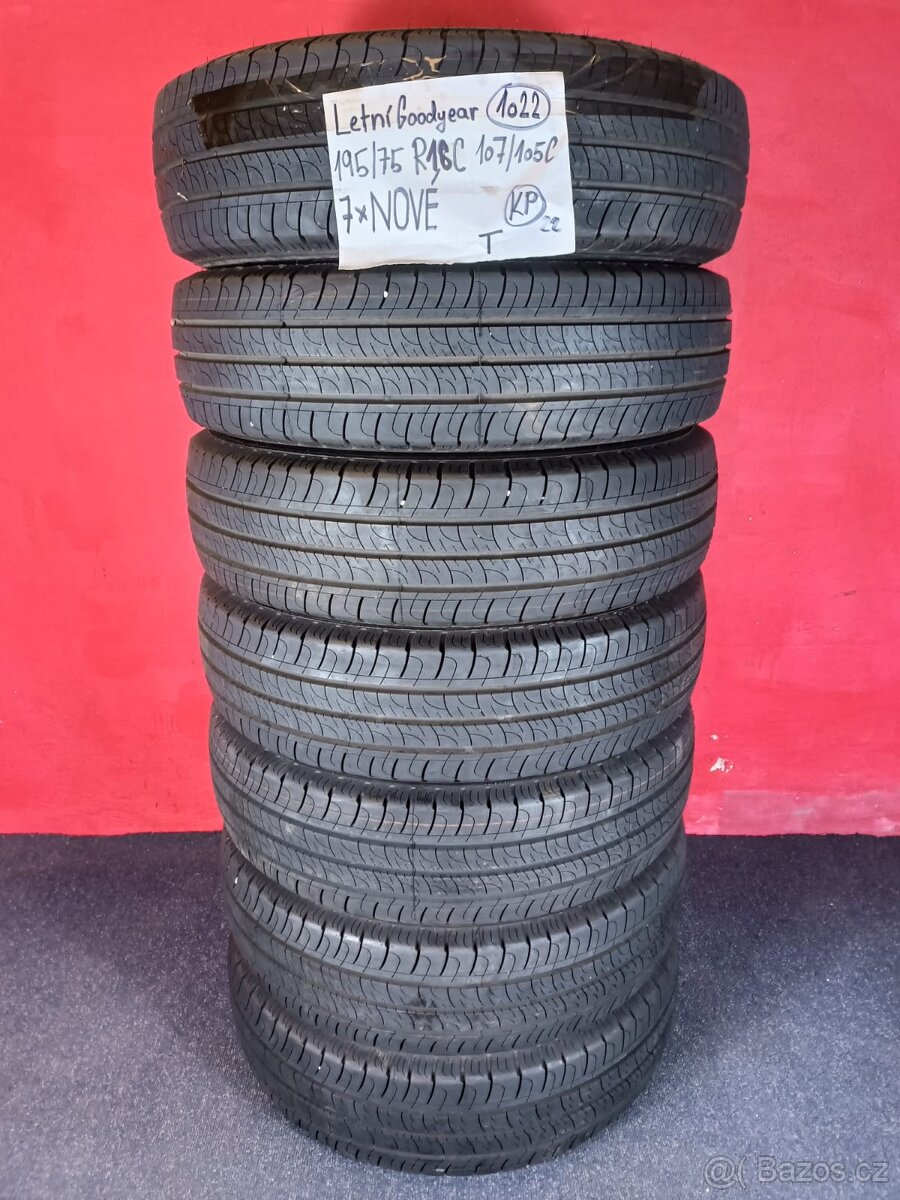 Prodám letní pneu 195/75 R16 C 107/105 C Goodyear