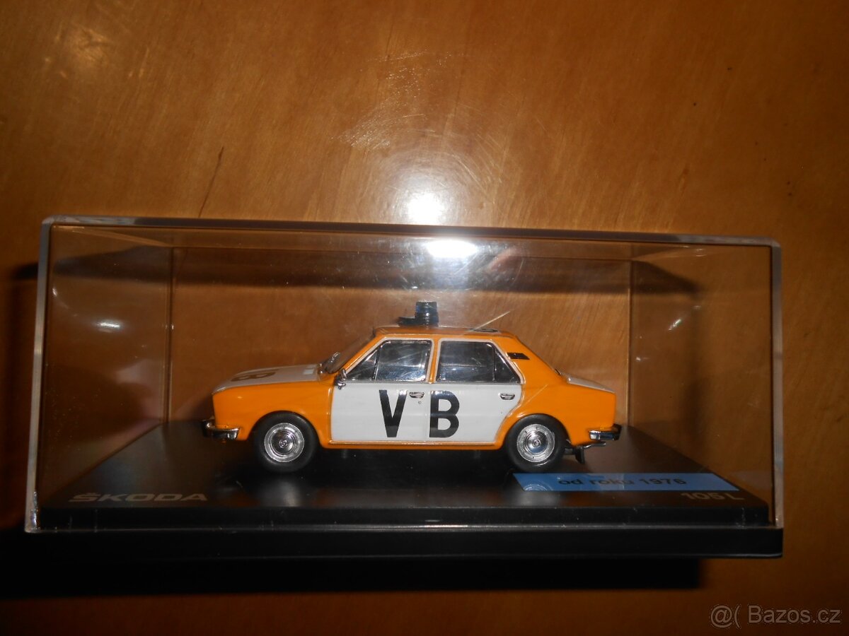 Model autíčka VB -  ŠKODA 105L 1976 - ABREX - nepoužité