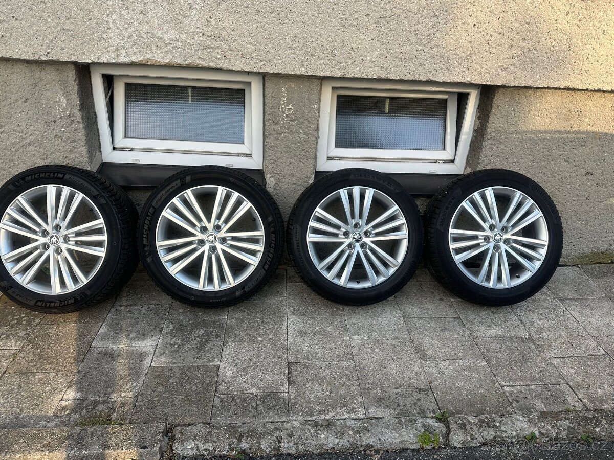 Škoda kodiaq Alu Zimní kola R19 Michelin