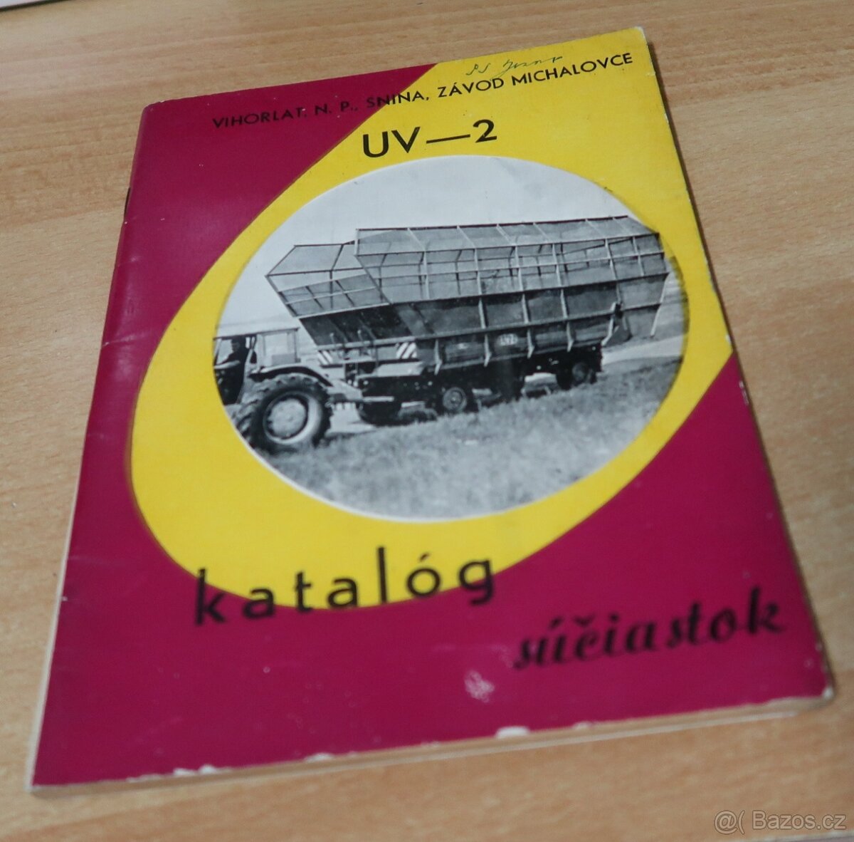 Katalog dílů přívěs VIHORLAT MICHALOVCE UV-2, r.1966, 74 str