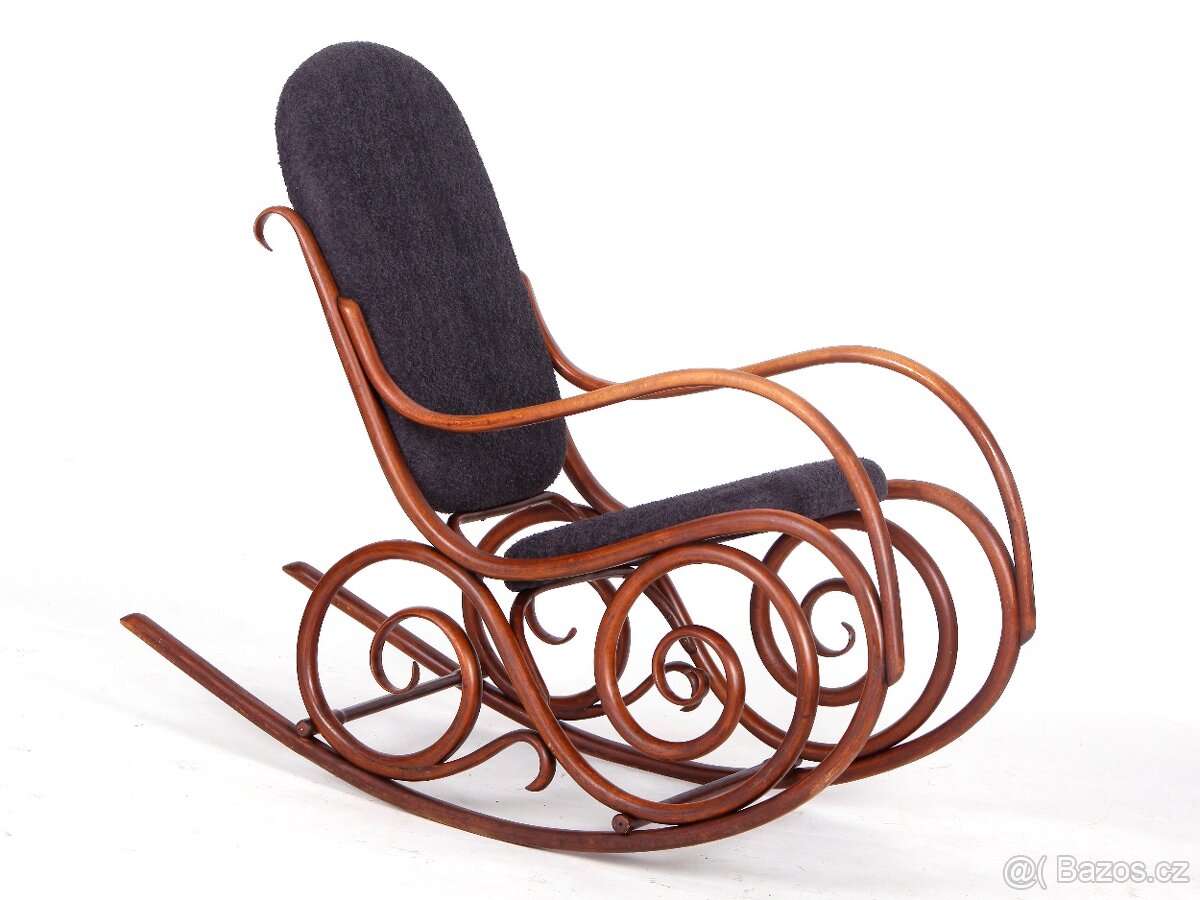 Starožitné houpací křeslo THONET, 1925.