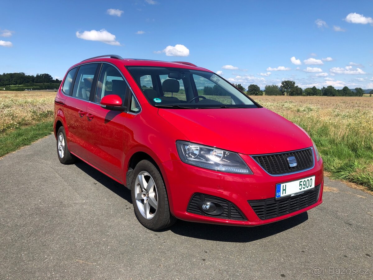 Šest Alhambra 2,0TDI 103kw,navi,kamera,7mist,tažné