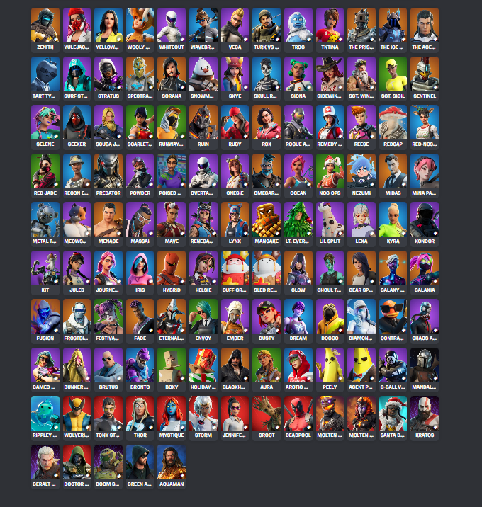 Fortnite rare skiny - Glow skin, Rogue agent...